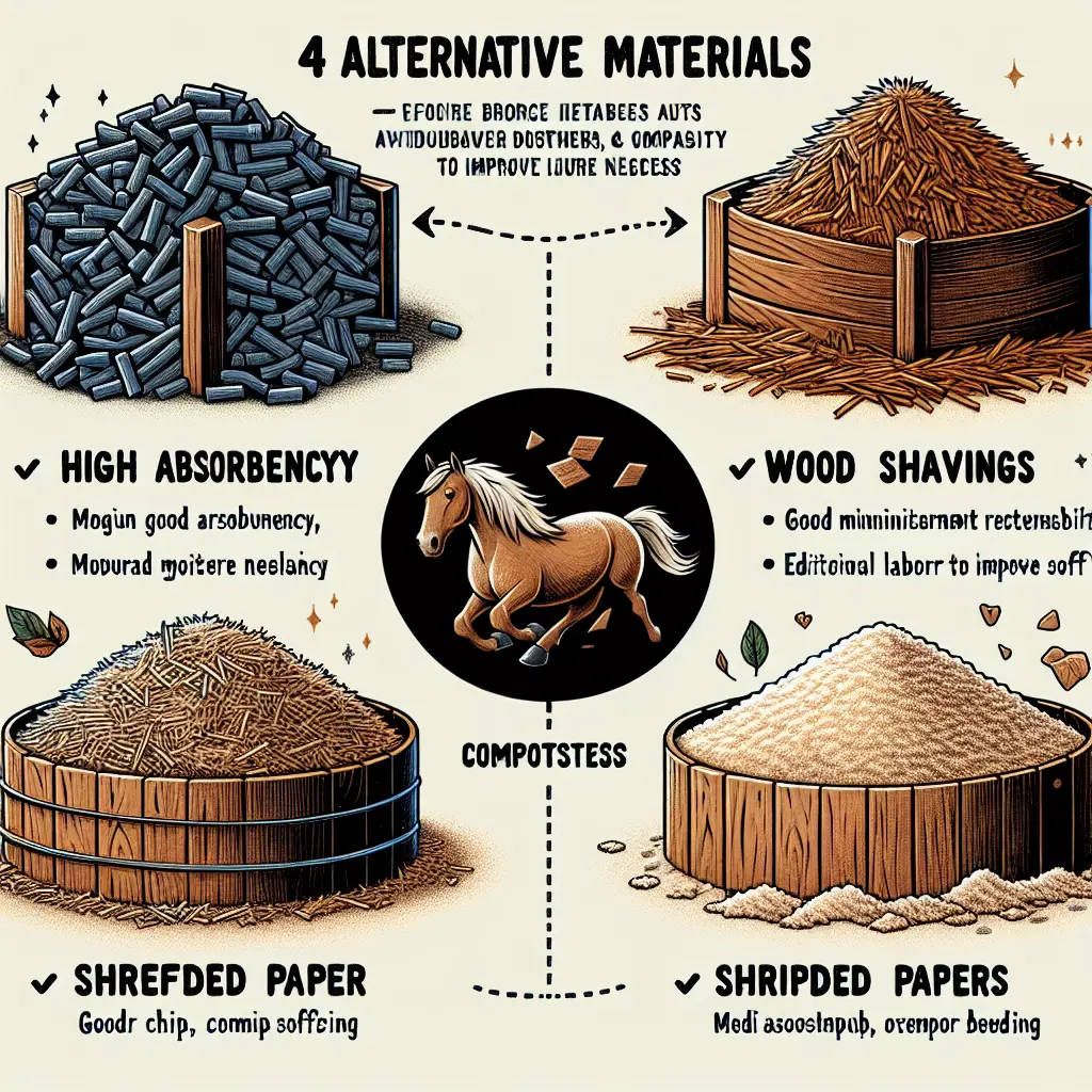 Non-edible alternative to straw pellets for horse bedding - Wood Shavings