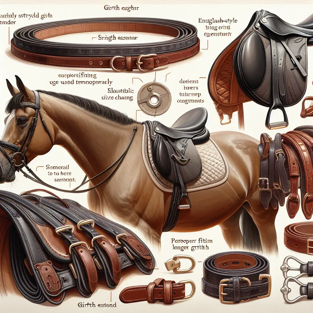 Exploring Solutions for Finding the Perfect Girth Extender for Horses - Girth extender illustration