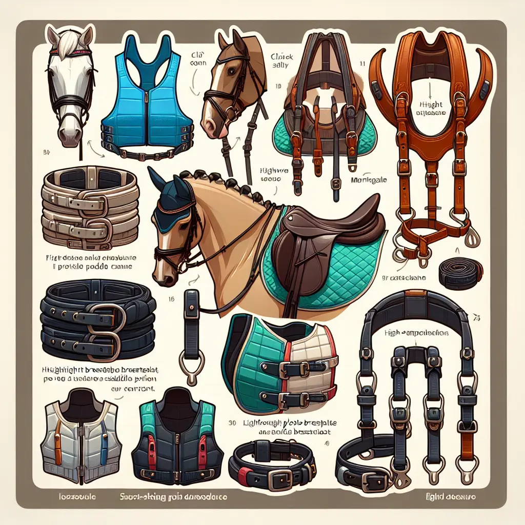 Exploring the Benefits and Options for Clip-on Breastplates and High-Visibility Martingales in Equestrian Gear - Martingale
