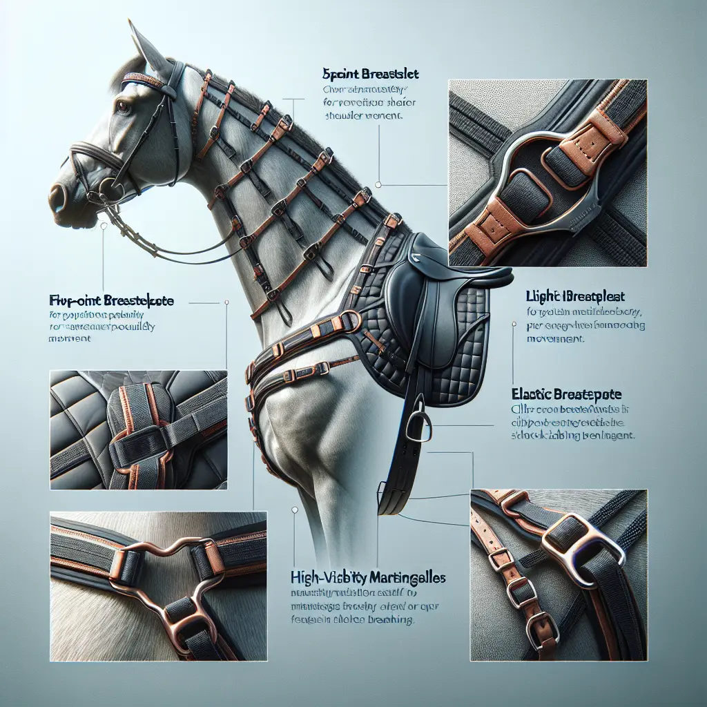 Exploring the Benefits and Options for Clip-on Breastplates and High-Visibility Martingales in Equestrian Gear - Choosing Equipment