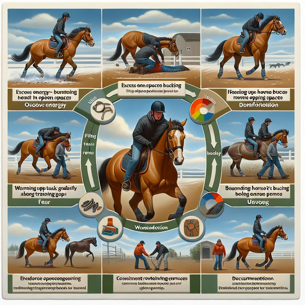 How to Manage and Mitigate Horse Bucking in Open Spaces - Horse in open field