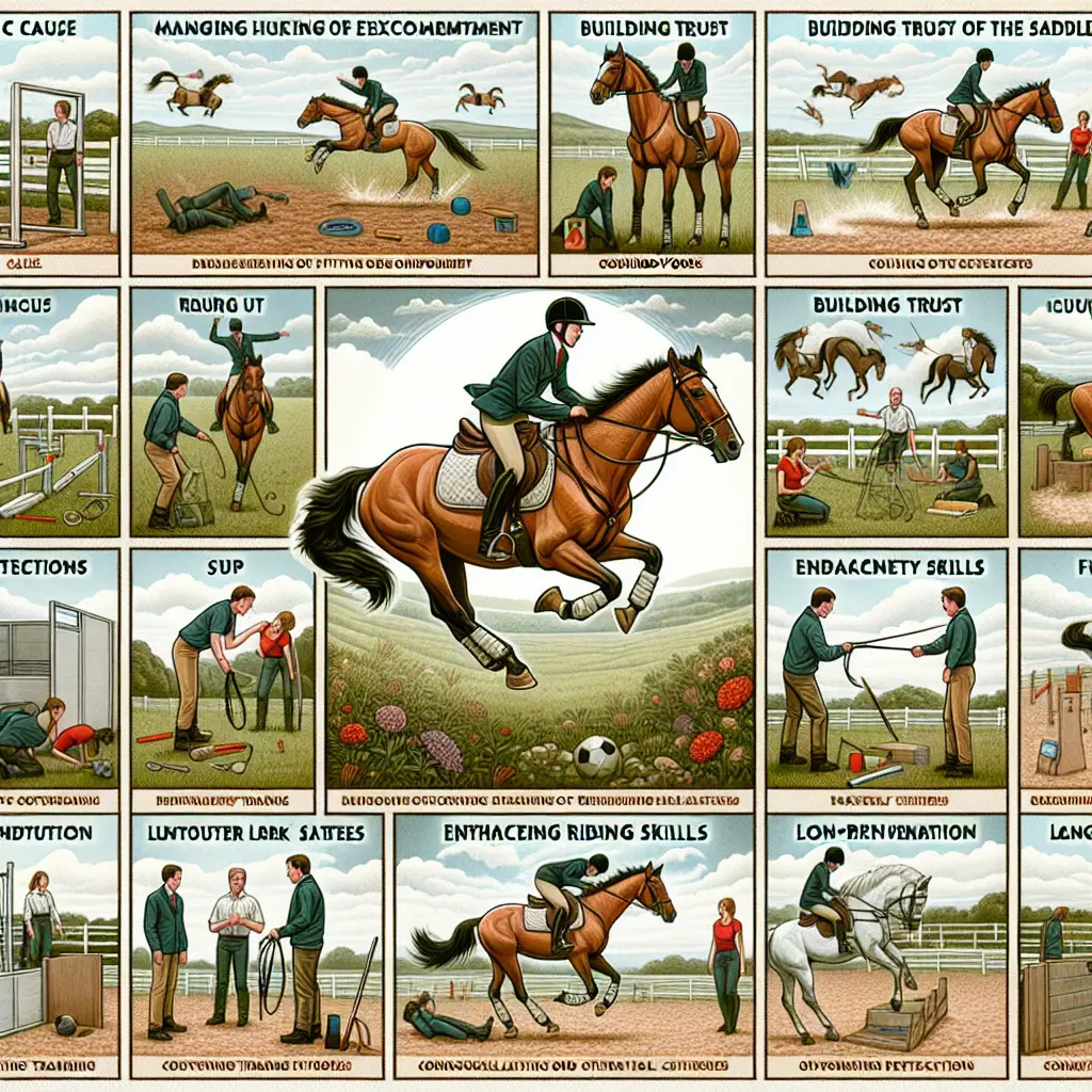 How to Manage and Mitigate Horse Bucking in Open Spaces - Rider training horse