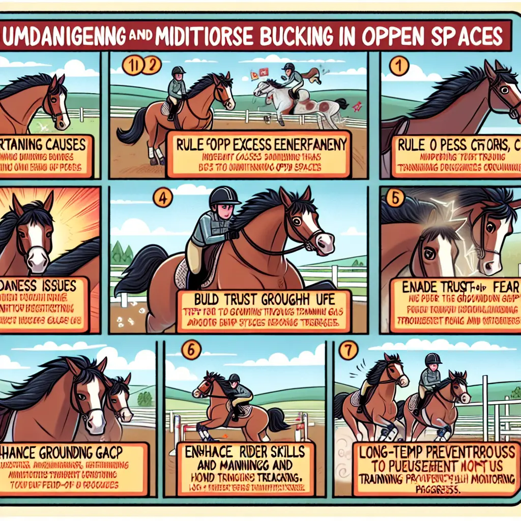 How to Manage and Mitigate Horse Bucking in Open Spaces - Rider preparing for riding