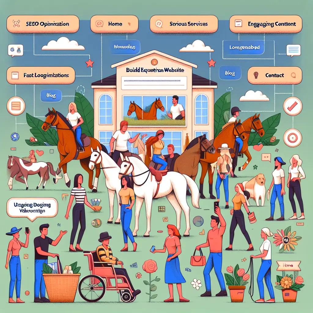 Creating an Effective Equestrian Website: Horse training session