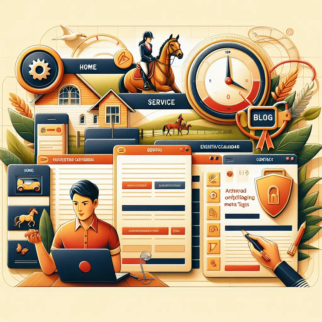 Creating an Effective Equestrian Website: Horse in motion