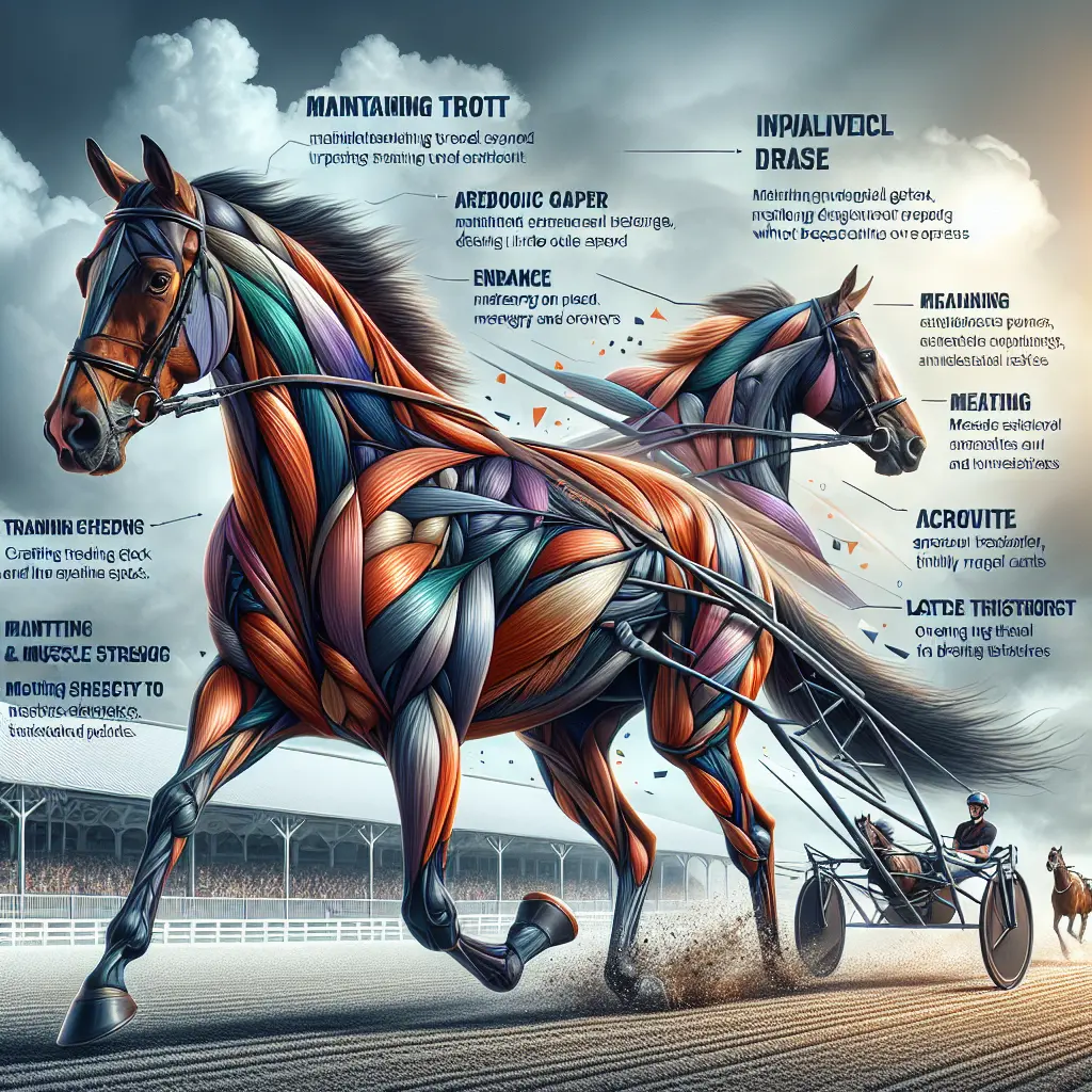 Standardbred Trotters Adorning Racing Gear