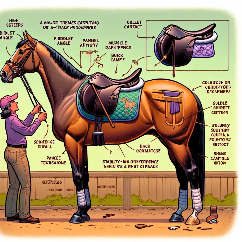 How to Transition Your Ex-Racehorse to a New Saddle: Image of assessing horse's back and conformation