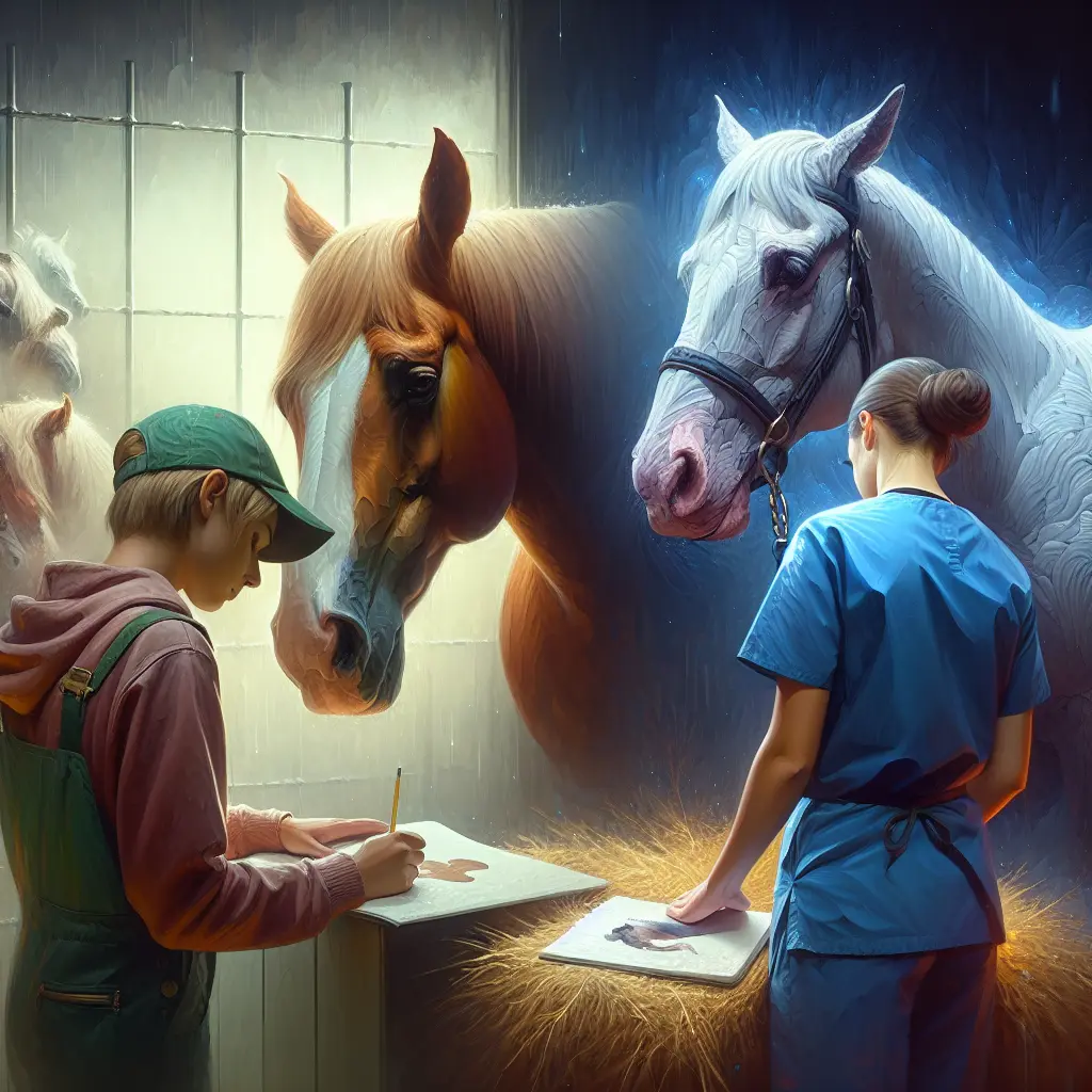 Coping with the Heartache: A heartfelt embrace between a horse owner and their horse