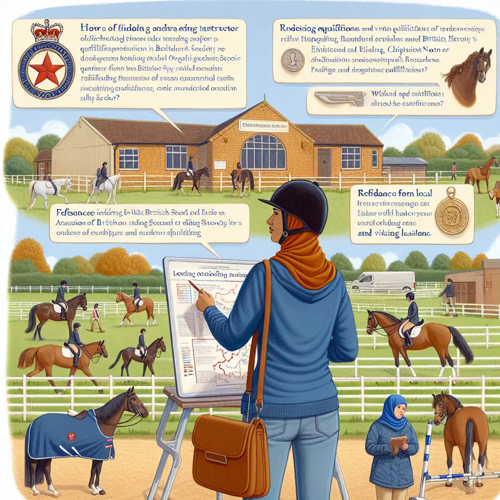 How to Find a Reliable Riding Instructor in Oxfordshire: A qualified instructor teaching a student