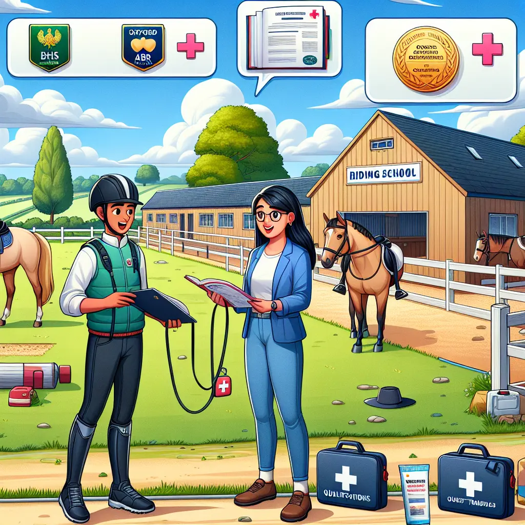 How to Find a Reliable Riding Instructor in Oxfordshire: A student and instructor at a riding school