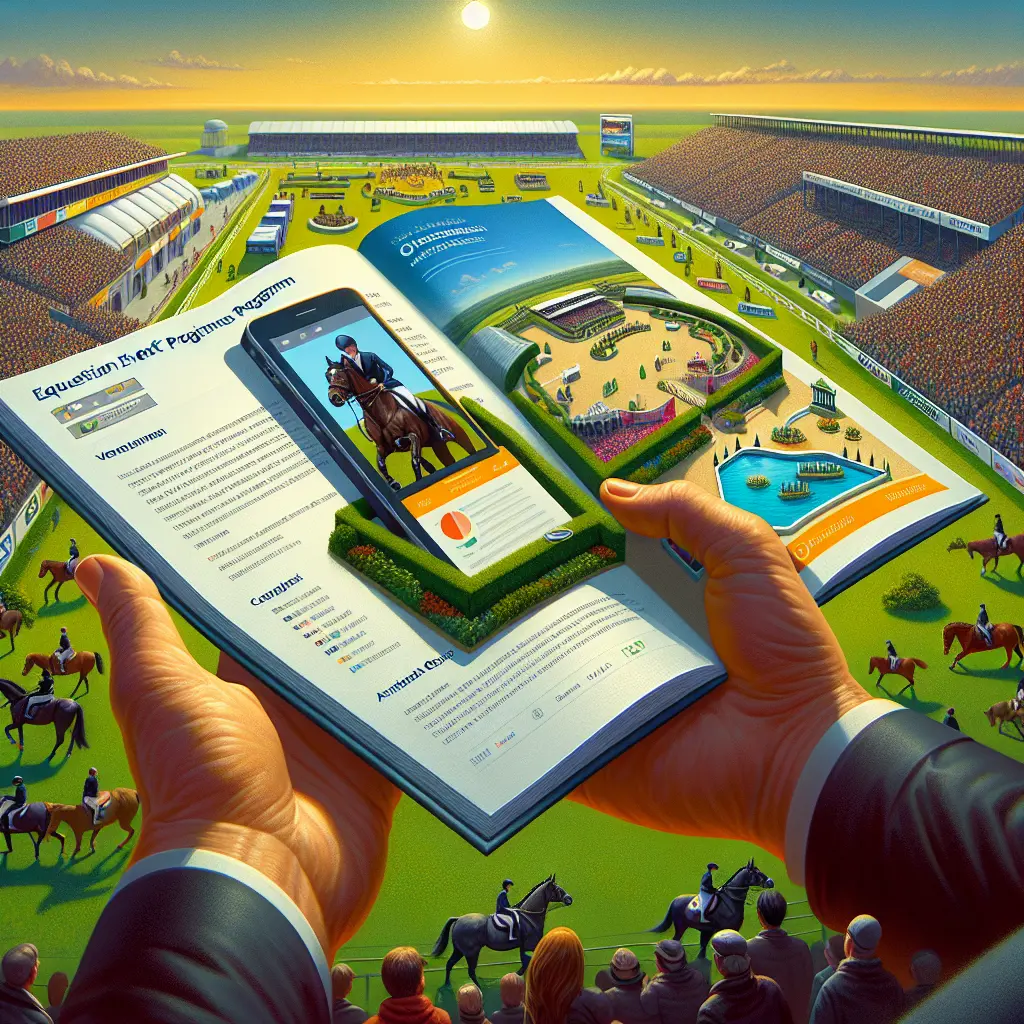 Navigating the World of Equestrian Event Programs: Program booklet on table