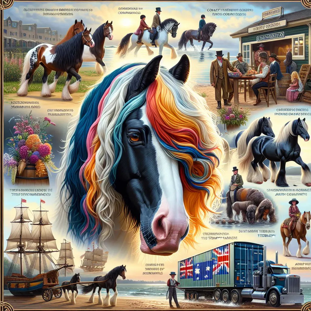 Exploring the Price Paradigm: Gypsy Cob with a rider amidst scenic backdrop