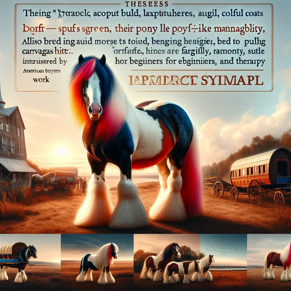 Exploring the Price Paradigm: A Gypsy Cob featuring its long mane and feathering displayed prominently