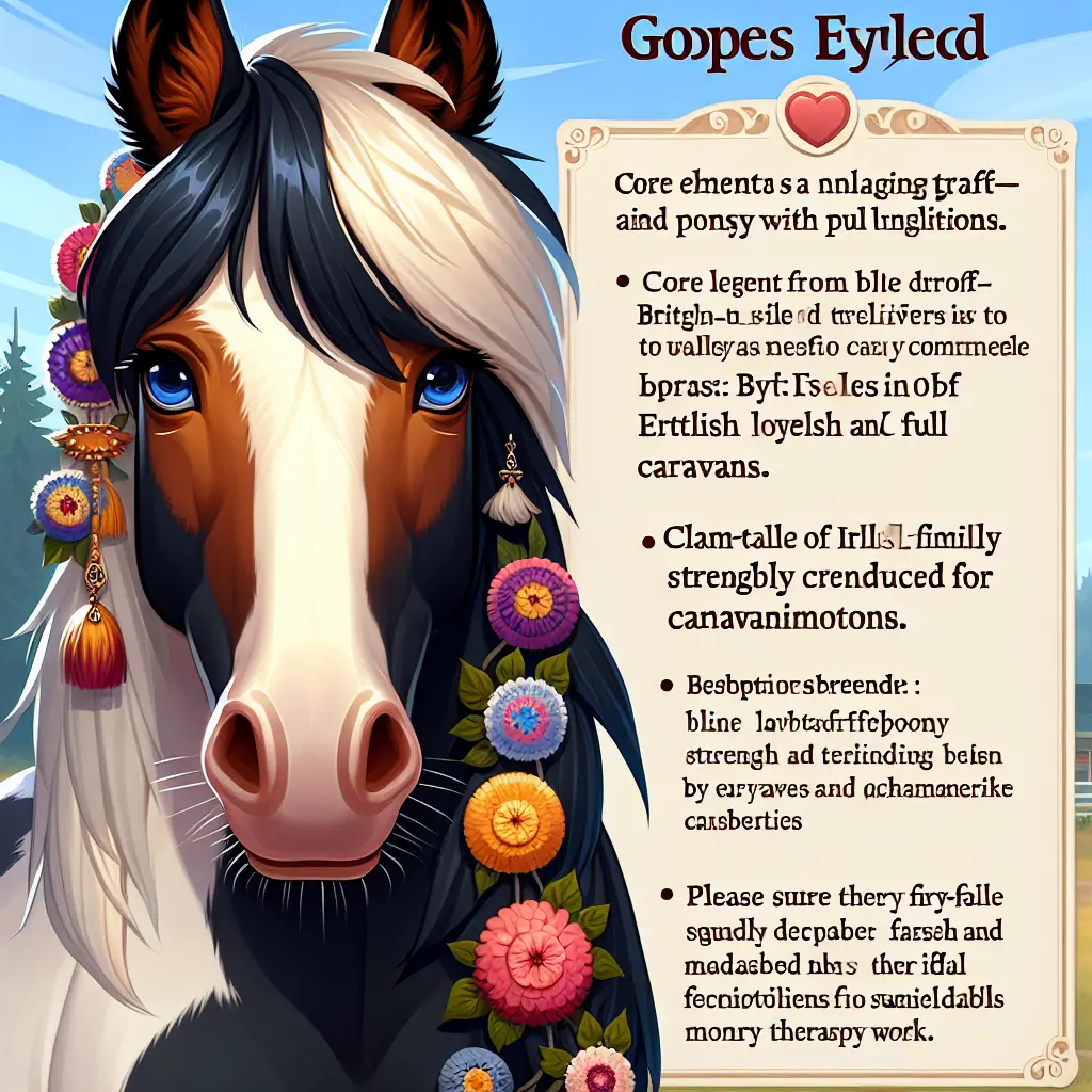 Exploring the Price Paradigm: Gypsy Cob under a carousel with distinctive feathering and colors