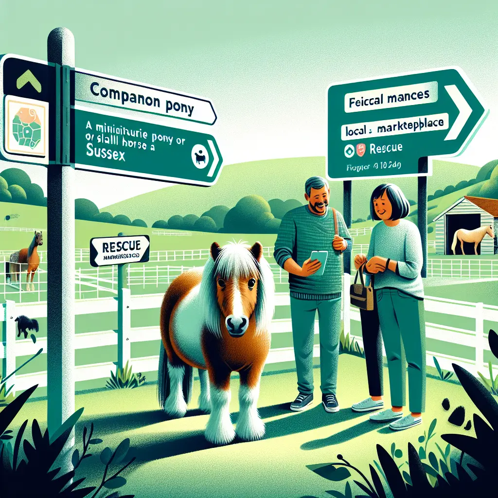 Exploring the Best Ways to Find a Companion Pony or Small Horse in Sussex - A friendly Shetland Pony