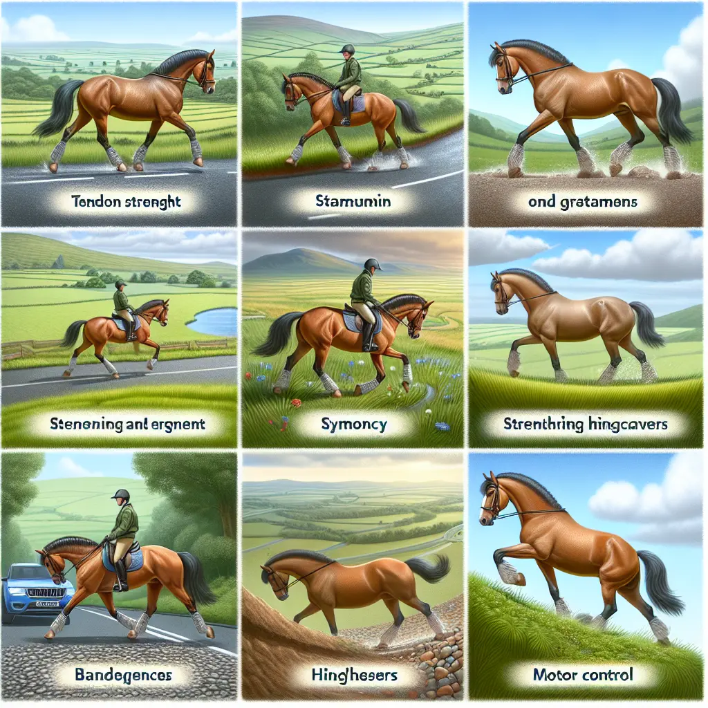 Different Terrains Affect Horse Fitness - Horse on Country Path