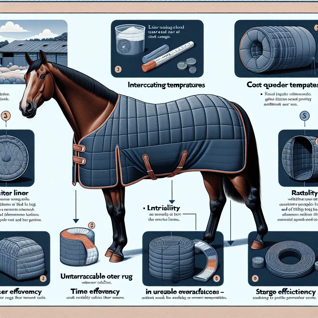 Rug Liner System - Equestrian horse with a lightweight rug