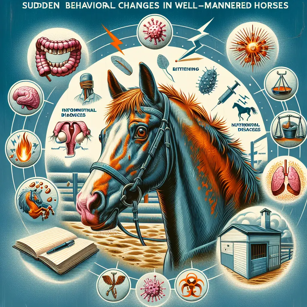 Horse grazing calmly - Sudden Behavioral Changes in Horses