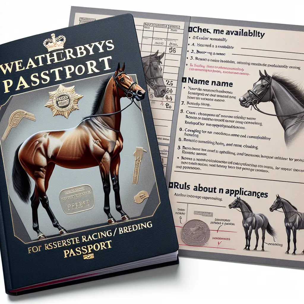 How to Name Your Horse on a Weatherbys Passport - Non-Racing Horse