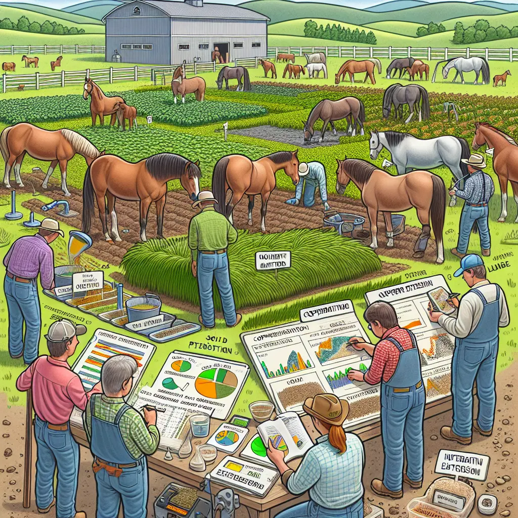 Horses in Lush Pasture