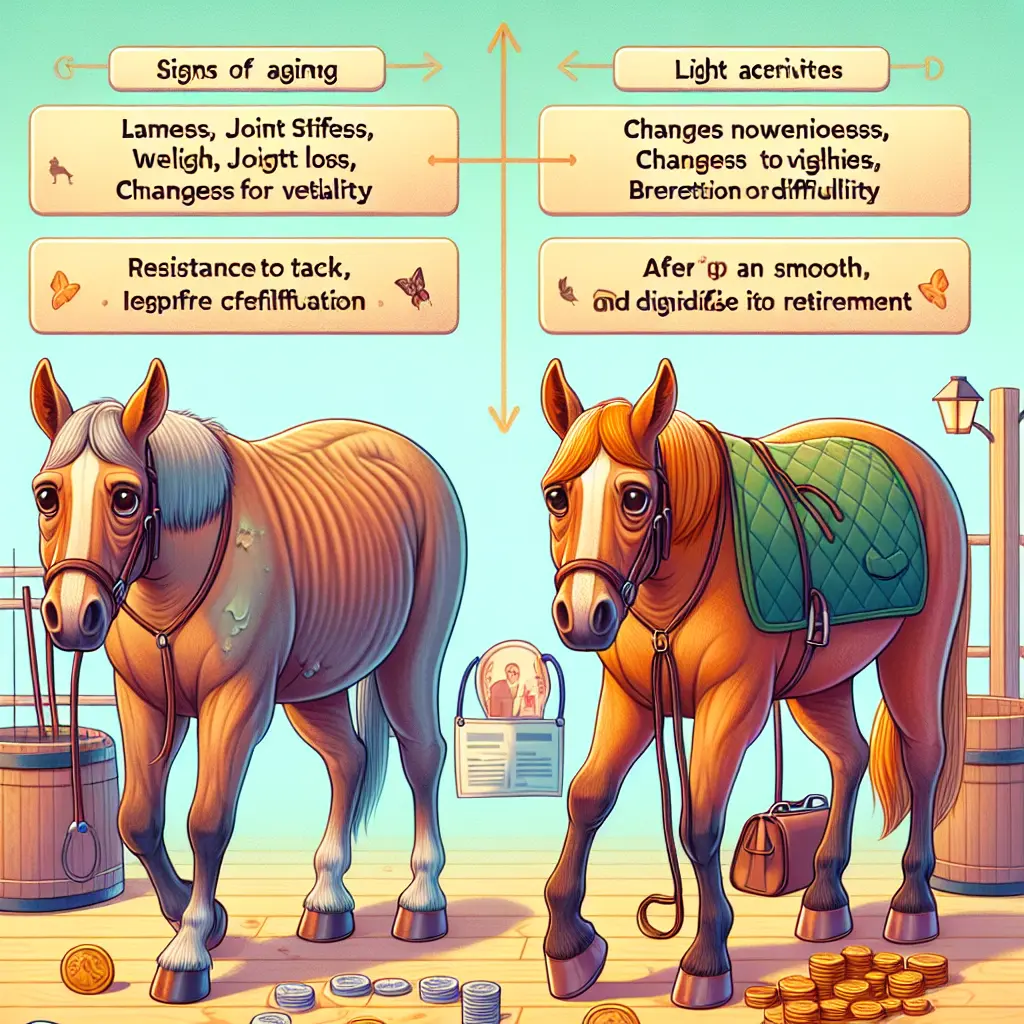 Deciding When to Retire Your Elderly Horse: Horse grazing in pasture