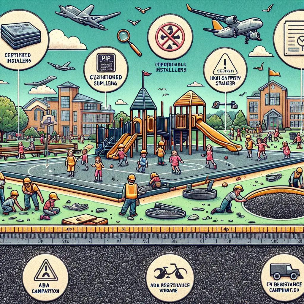 Safe Rubber Surfacing Installation