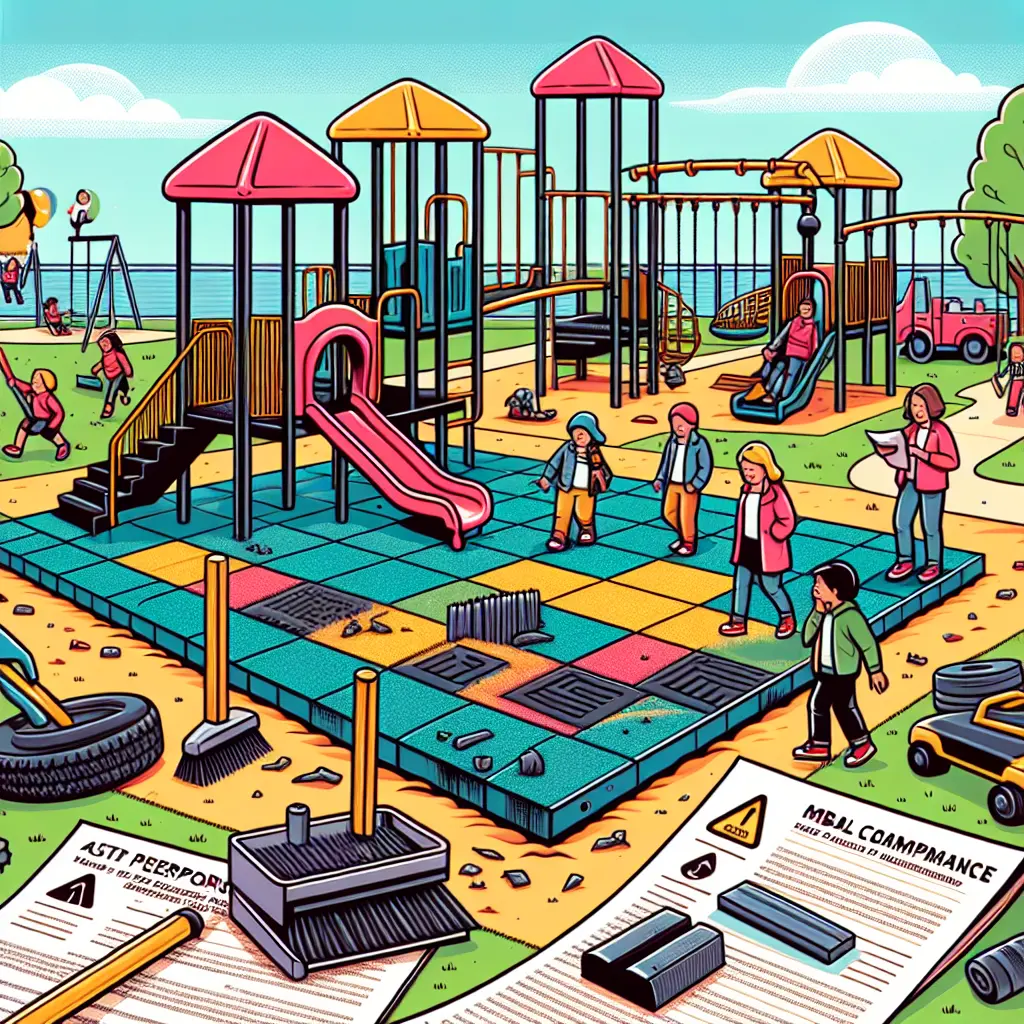 Installation of Safe Rubber Surfacing