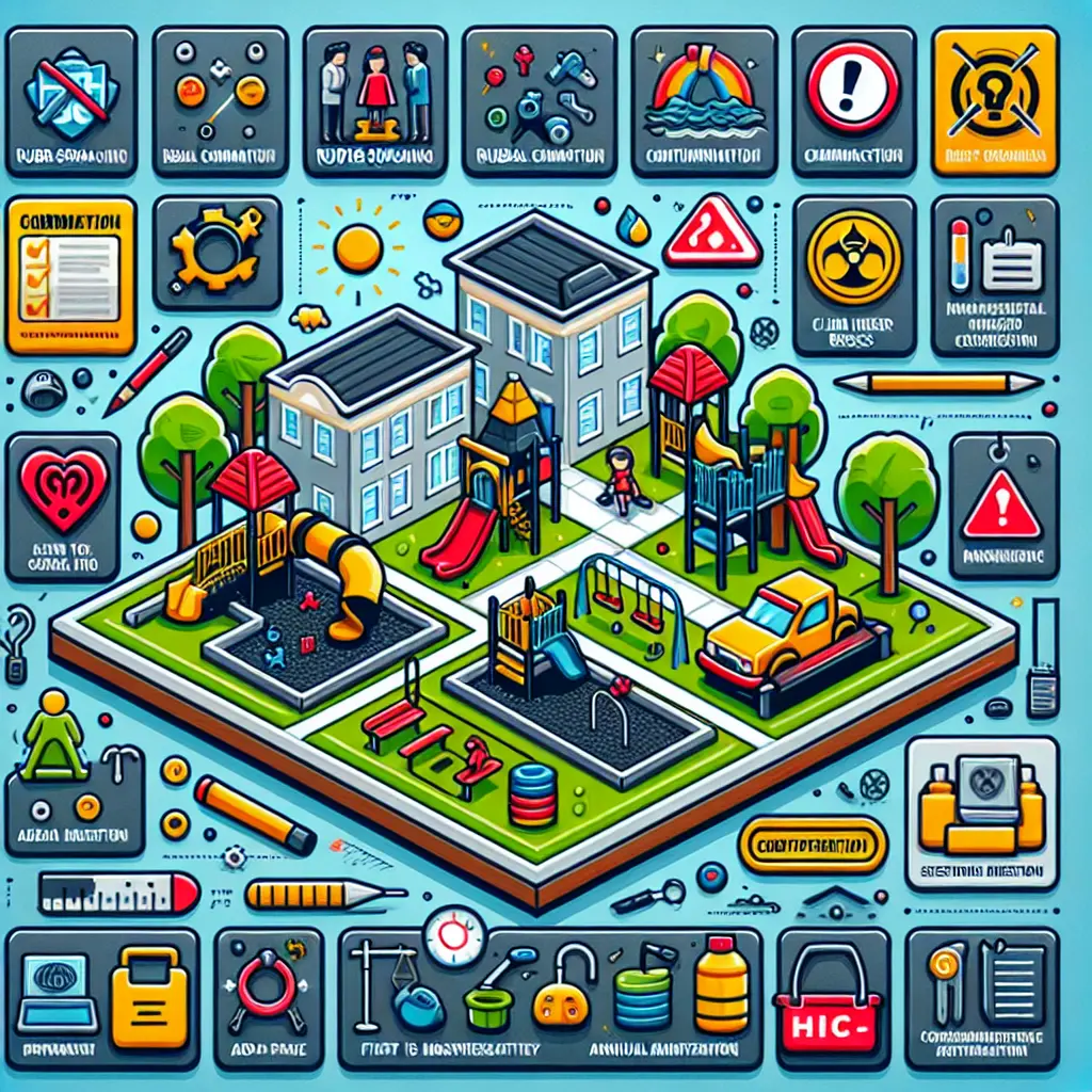 Rubber School Topping in Use