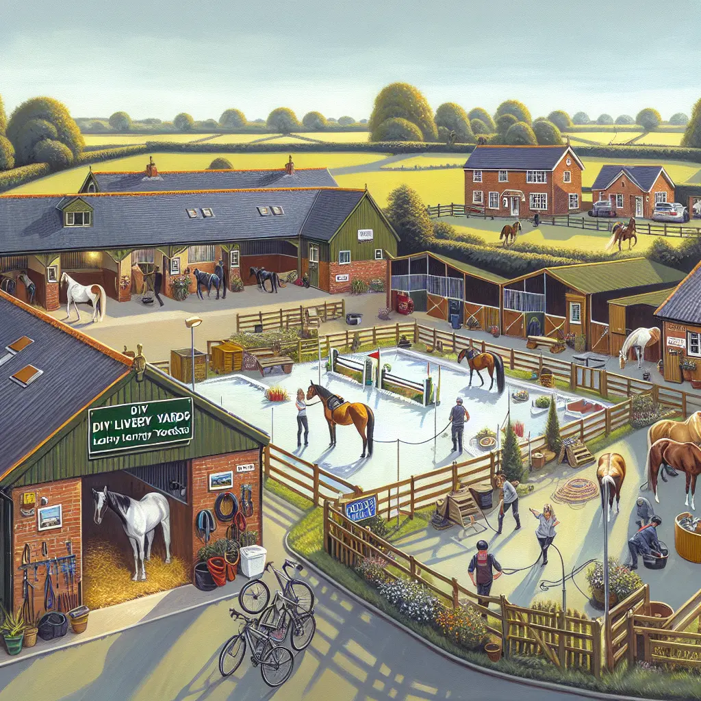Exploring DIY Livery Yard Options - Beautiful horse grazing