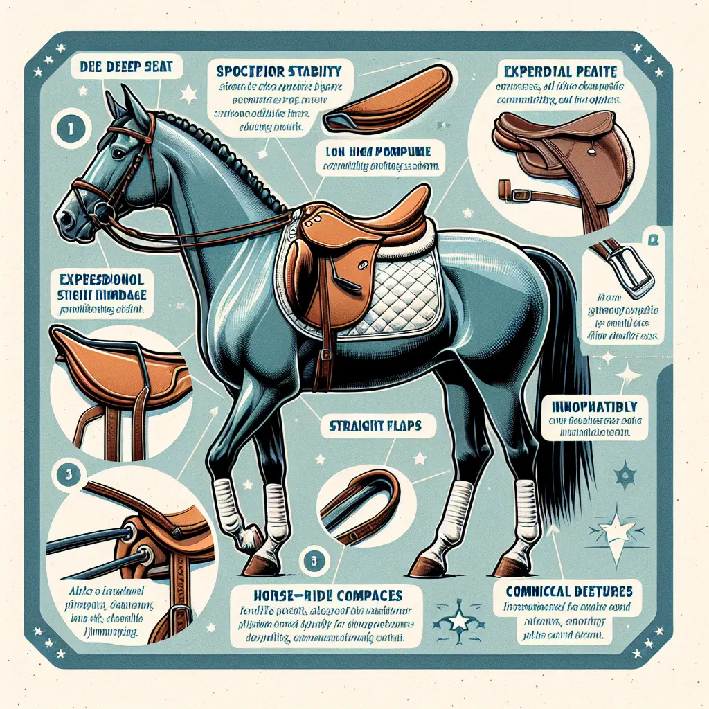 Exploring the Pros and Cons of Dressage Saddles: Close-up of Saddle Features