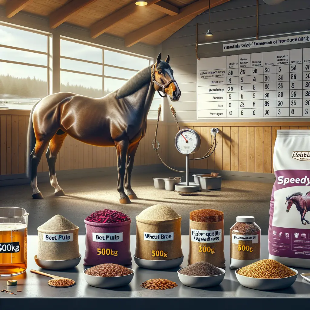 Horse with a shiny coat