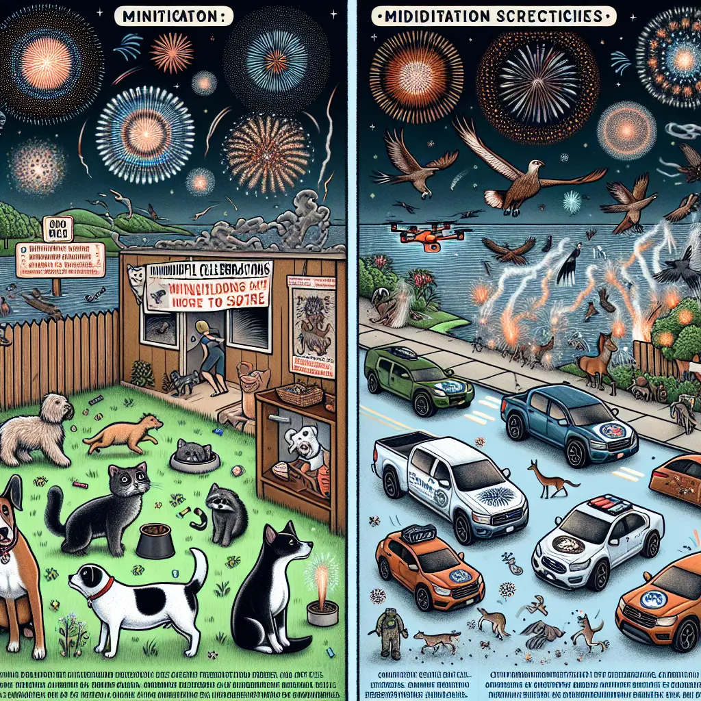 Fireworks alternatives for animal safety