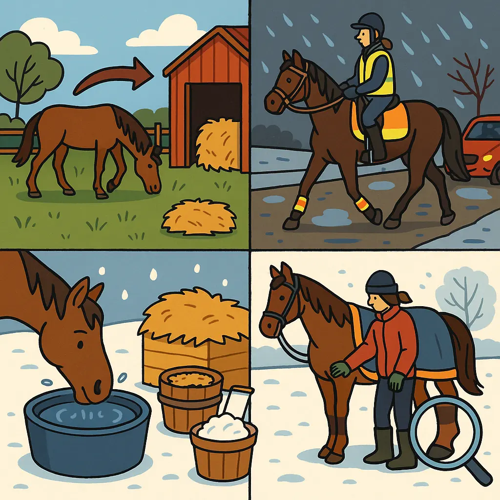 Winter Horse Care: Keep Horses Hydrated, Safe And Seen