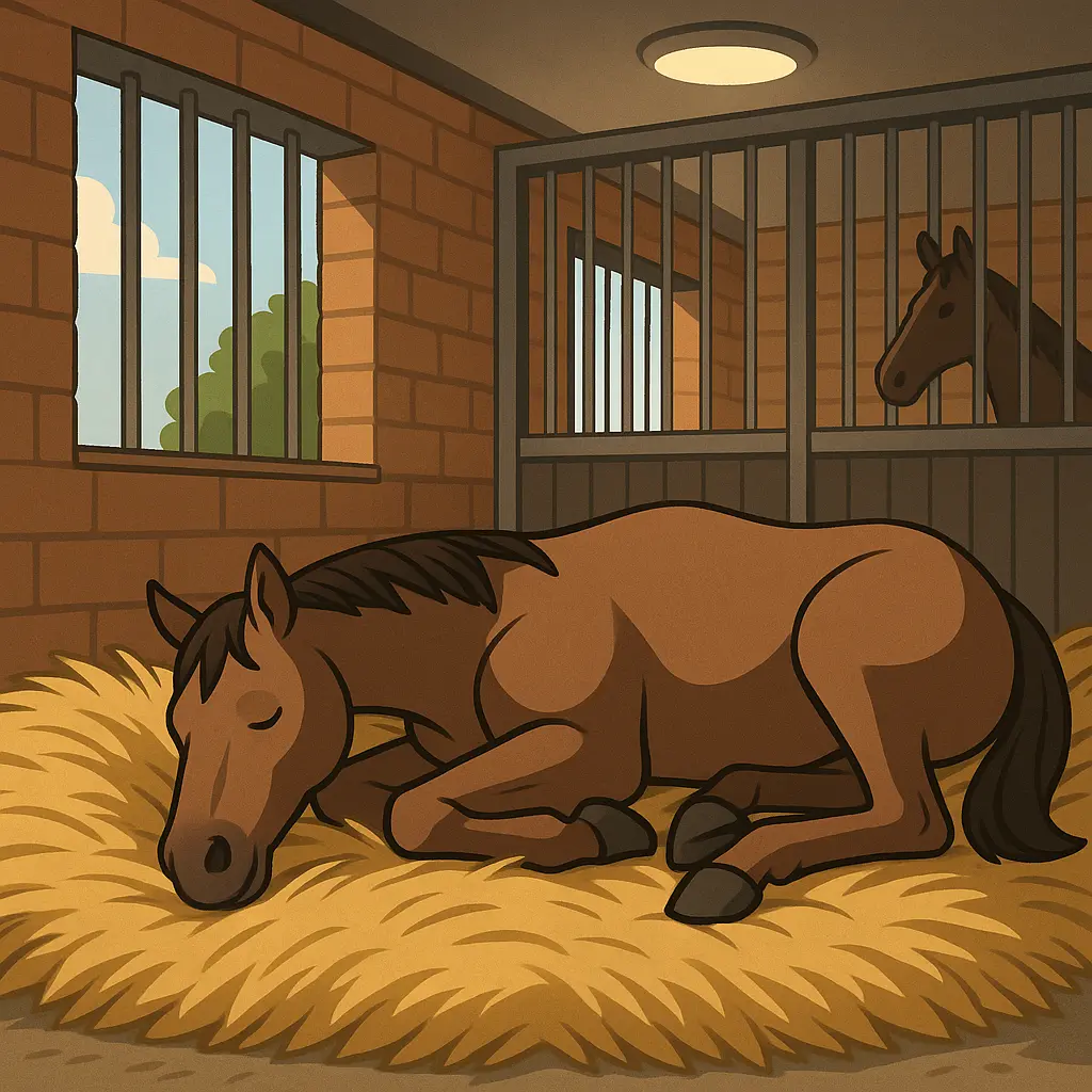 Horse Sleep: Deep Bedding, Space And Calm UK Stables