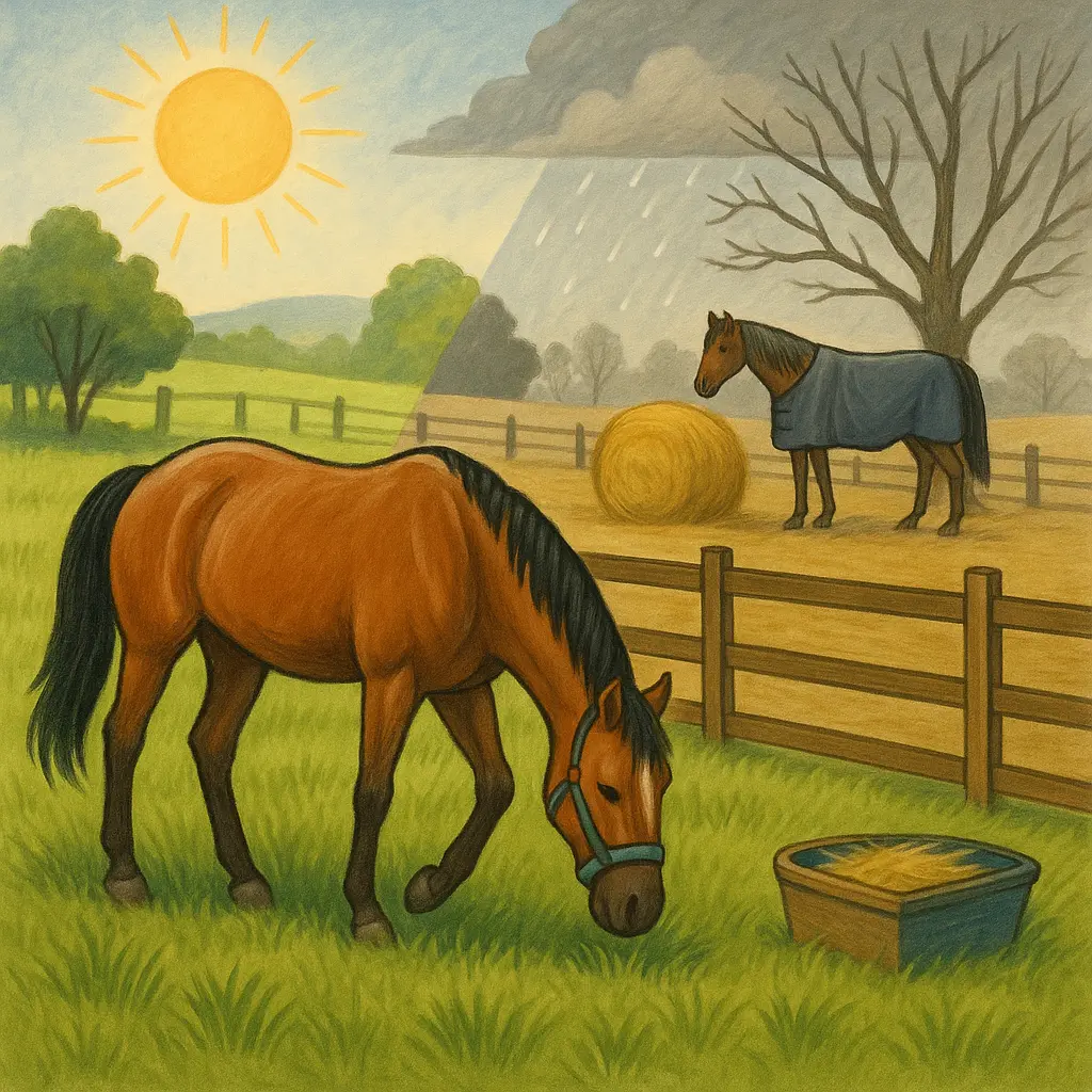 Horse Grazing Transitions: Protect Gut, Weight And Fields