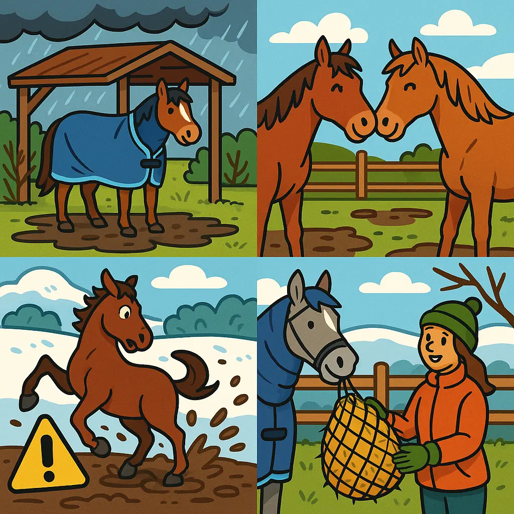 Winter Turnout For UK Horses: Balance, Rugs, Safety