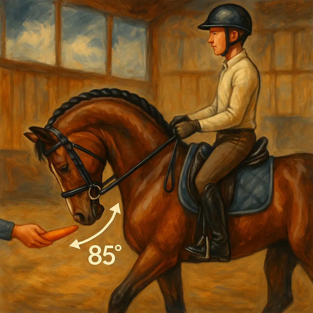Horse Poll Flexion: Keep 85° For Calm, Willing Work