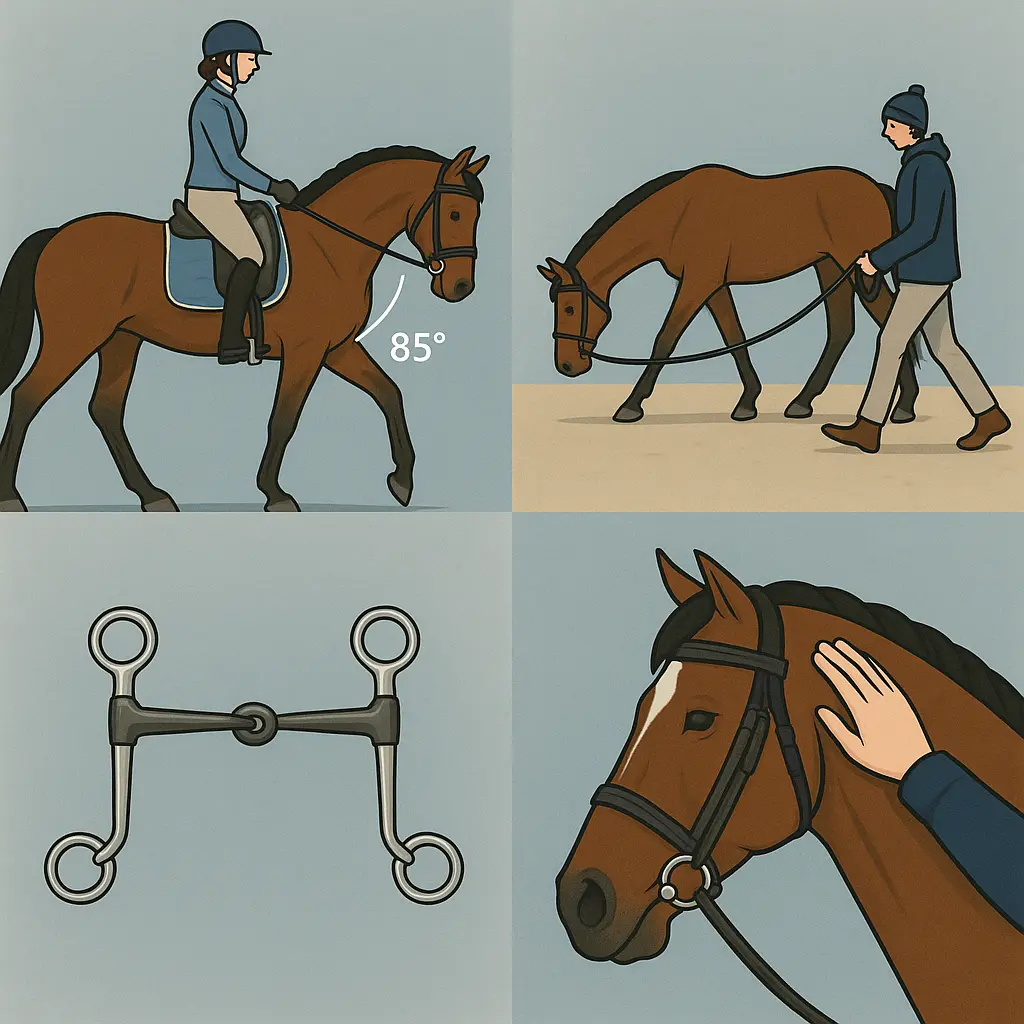 Horse Poll Flexion: Keep 85° For Calm, Willing Work