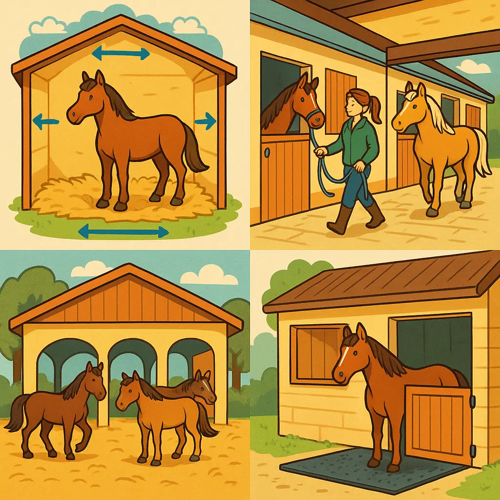 UK Horse Stable Sizes: BHS Minimums, Roof & Ventilation