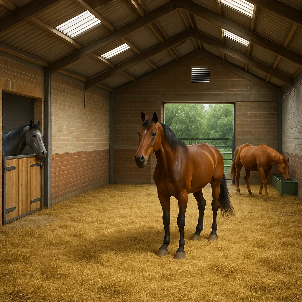 UK Horse Stable Sizes: BHS Minimums, Roof & Ventilation