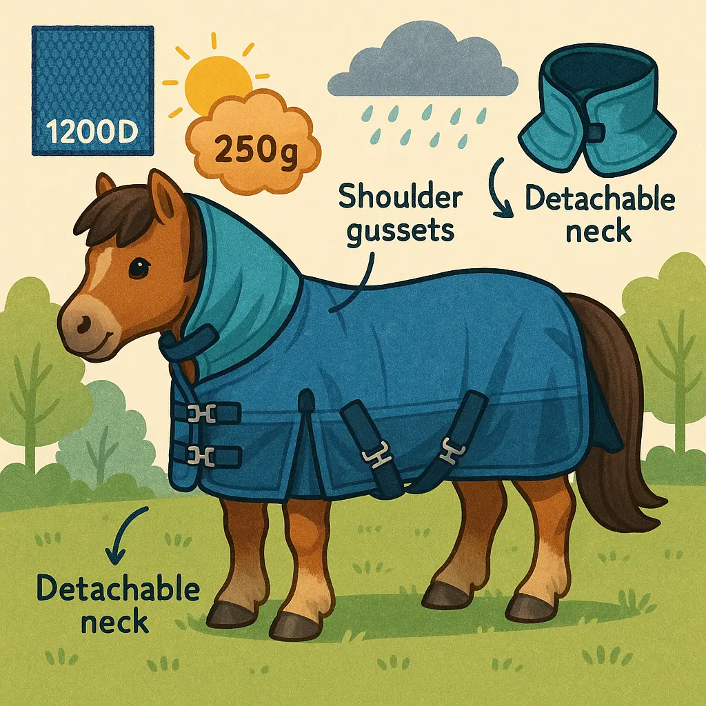 Small Pony Turnout Rugs: Choose The Right Fit And Weight