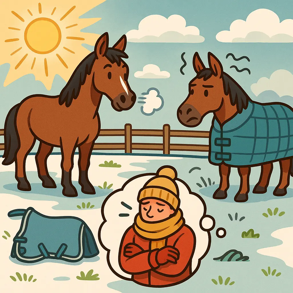 Horse Rugging On Bright Cold Days: Follow The 5°C Rule