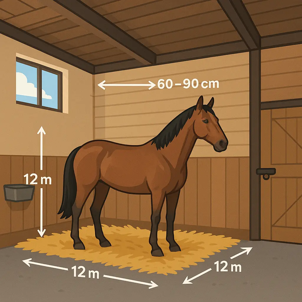 16.2hh Horse Stable Size: Why 12x12ft Is The UK Minimum