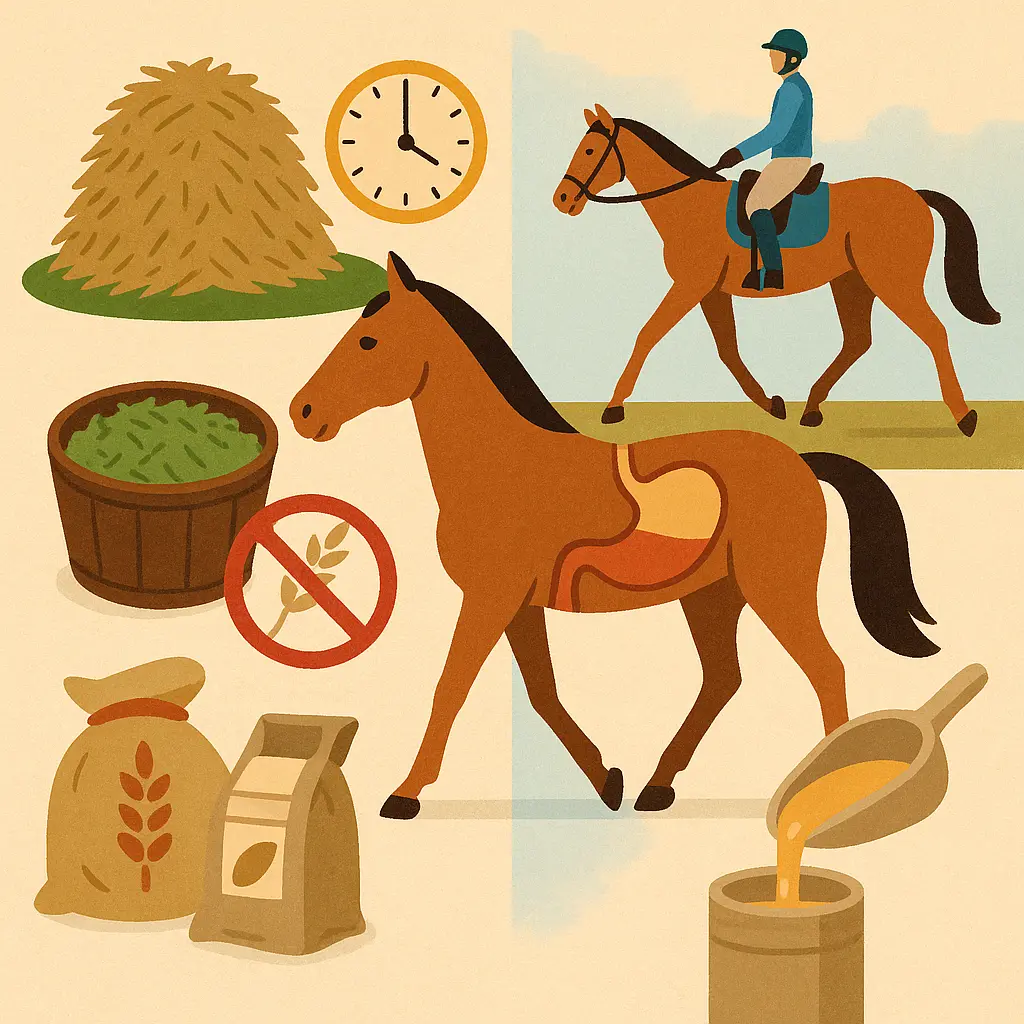 Gastric Ulcers: Daytime Forage, Low Starch, Alfalfa