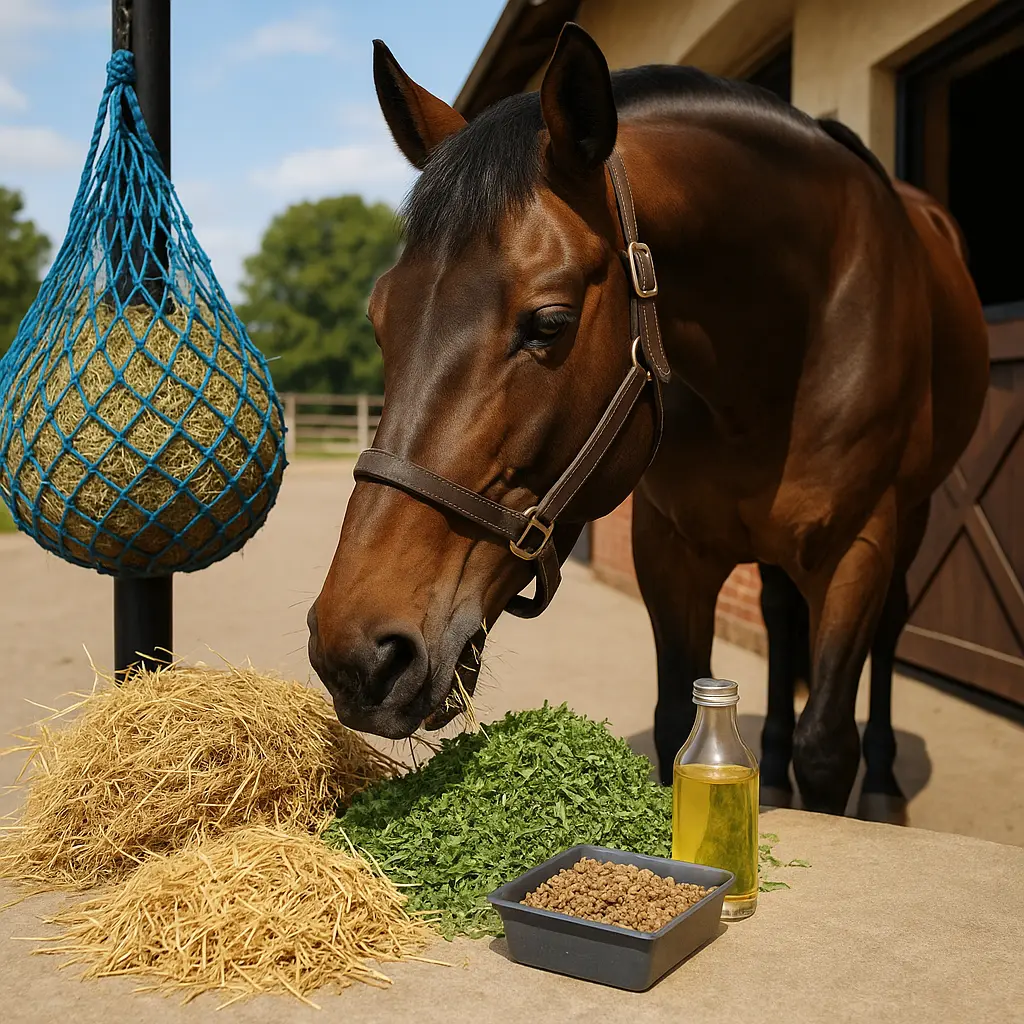 Gastric Ulcers: Daytime Forage, Low Starch, Alfalfa