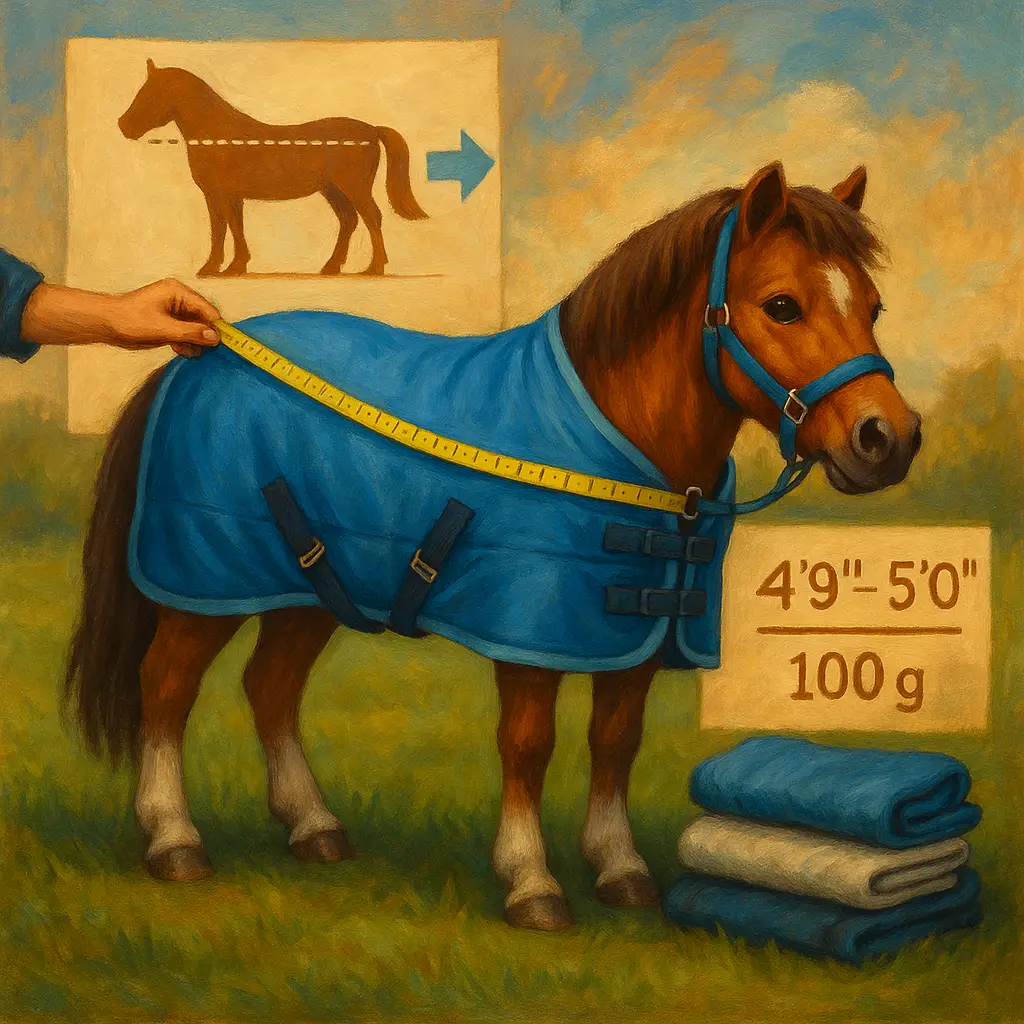 Small Pony Rug Sizes 4'9 To 5'0: Measure, Fit, UK Weights