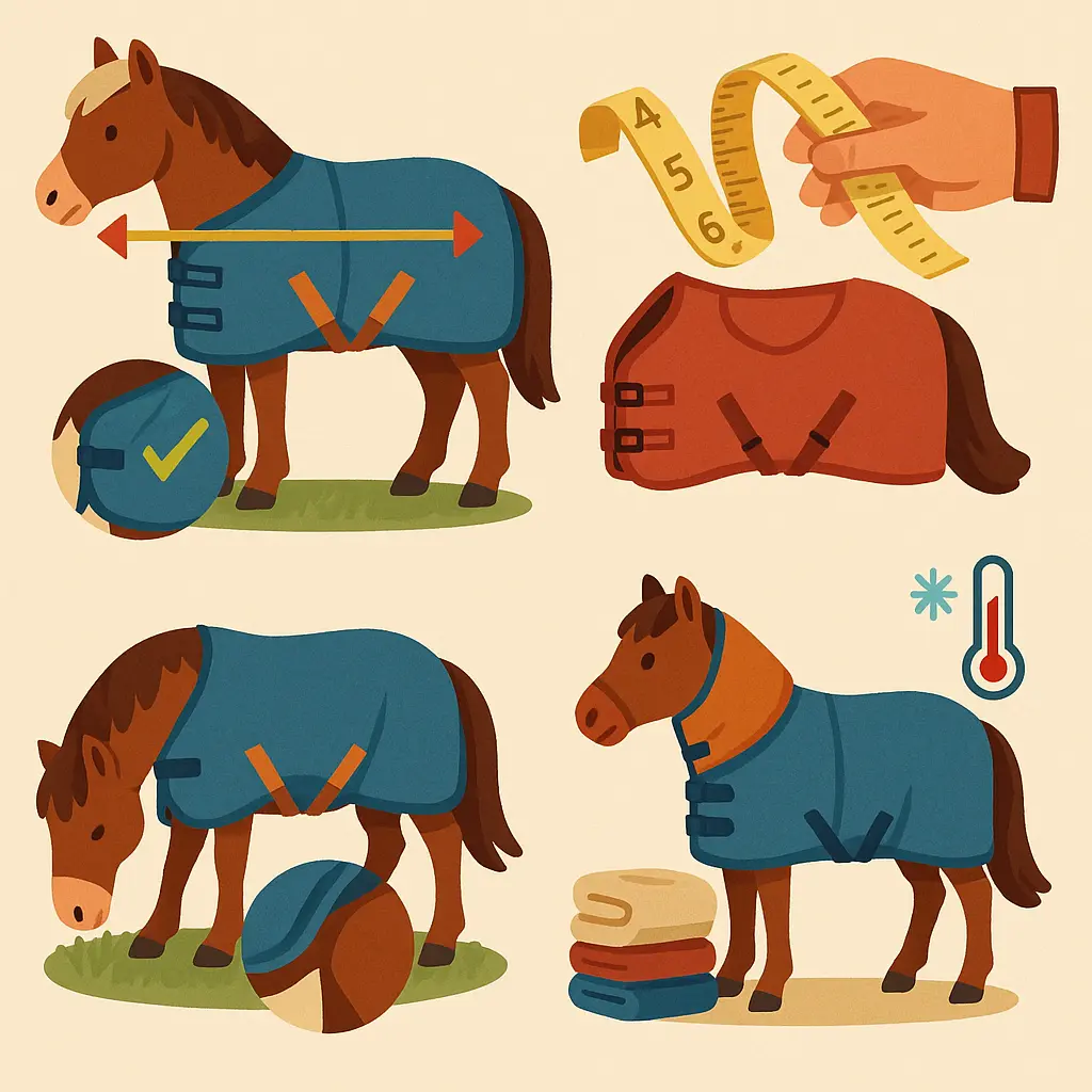 Small Pony Rug Sizes 4'9 To 5'0: Measure, Fit, UK Weights