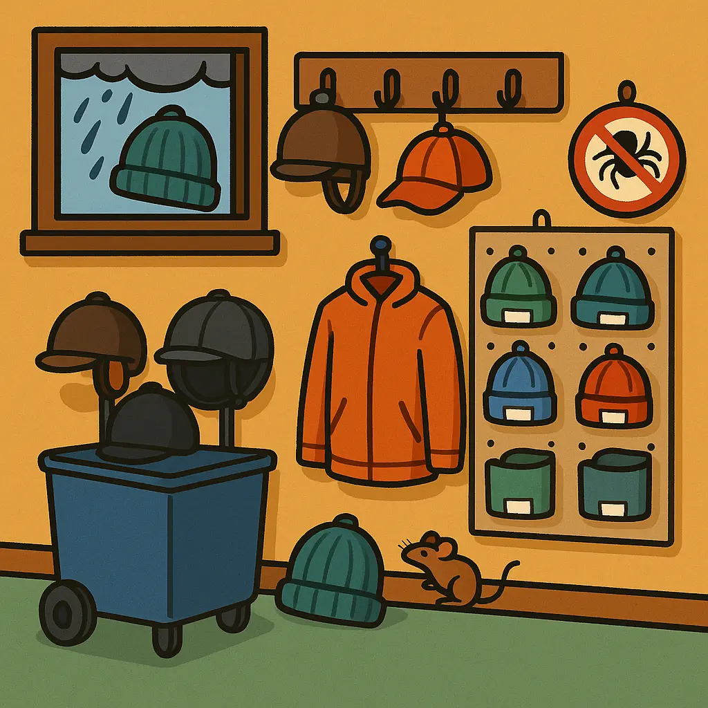 Hat Storage For UK Tack Rooms: Wall Racks Prevent Mould