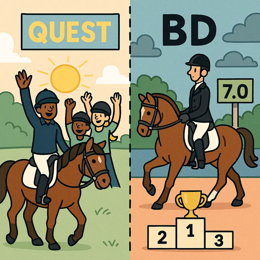 British Dressage Quest Vs BD: When To Make The Switch