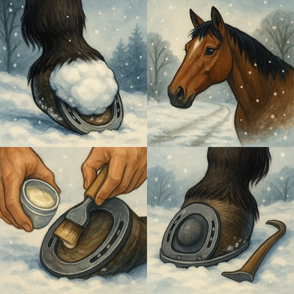 Horse Hoof Snowballing: How To Stop It In UK Winters